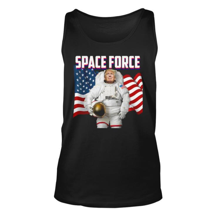 Patriotic Space Force American Flag Donald Trump Unisex Tank Top