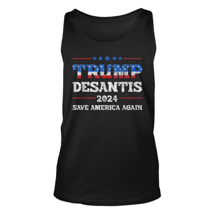 Patriotic Trump Desantis 2024 Make Liberals Cry Again Usa  V2 Unisex Tank Top