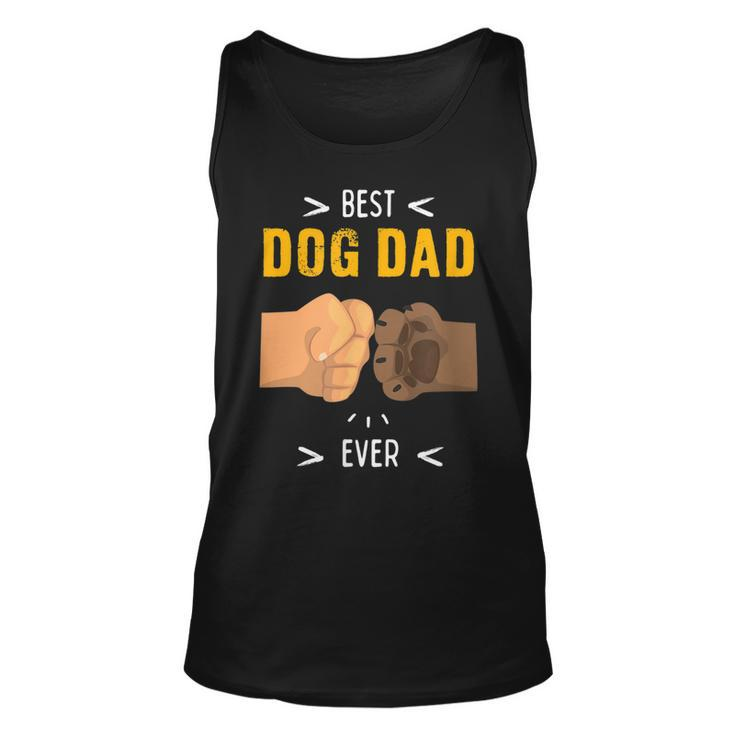 Paw Bump Fist Bump Best Dog Dad Ever Funny Unisex Tank Top