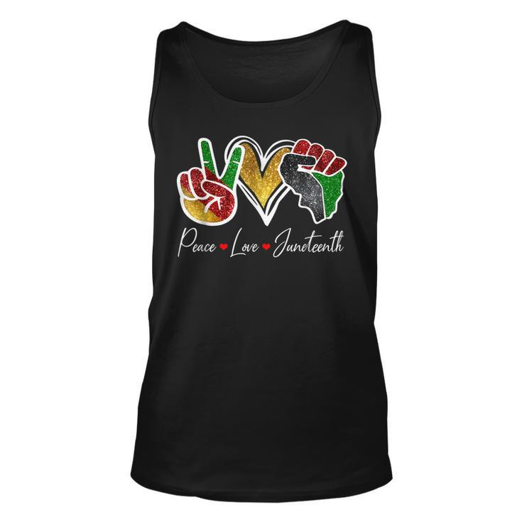 Peace Love Junenth Black Pride Freedom 4Th Of July  Unisex Tank Top