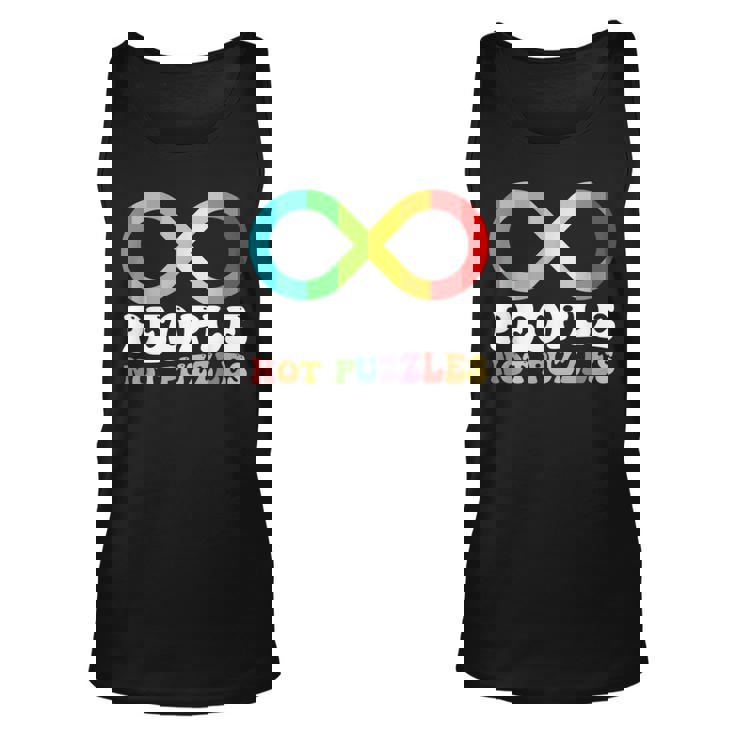 People Not Puzzles Autism Awareness Neurodiversity Inclusion Tank Top