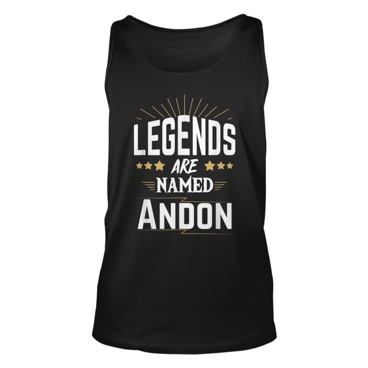 Personalisiertes Legends Are Named Andon Unisex TankTop, Sternen-Design Unisex