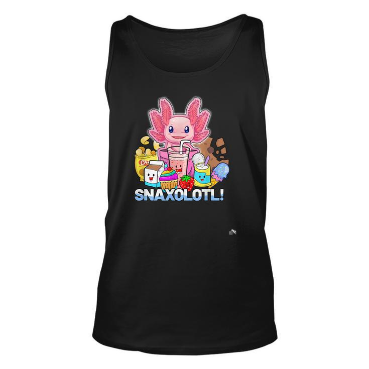 Pet Axolotl - Snaxolotl - Cute Snacks Funny Kawaii  Unisex Tank Top