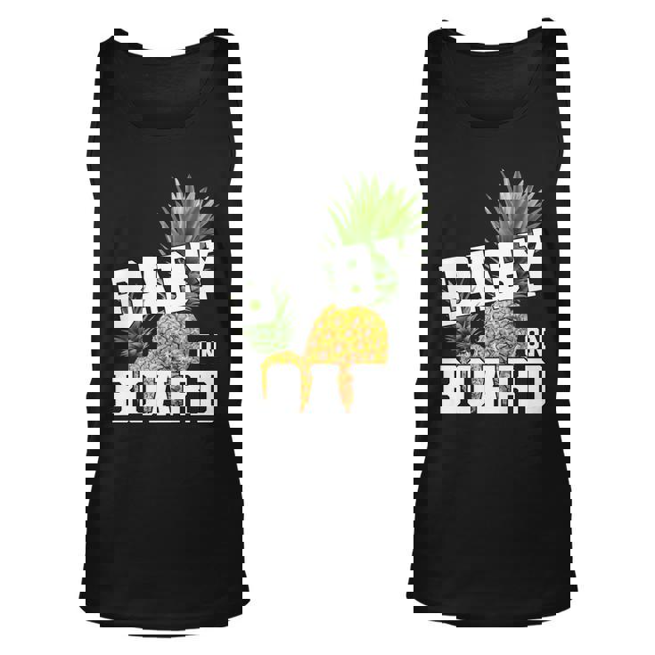 Pineapple Baby On Board Announcement Pregnancy Pineapple Unisex Tank Top