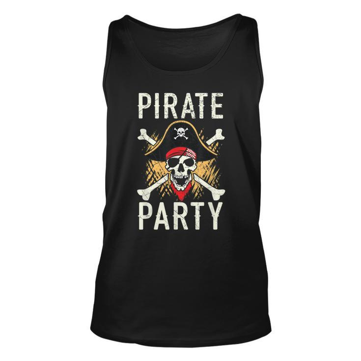 Pirate Party Caribbean Buccaneer Pirate Lover  Unisex Tank Top