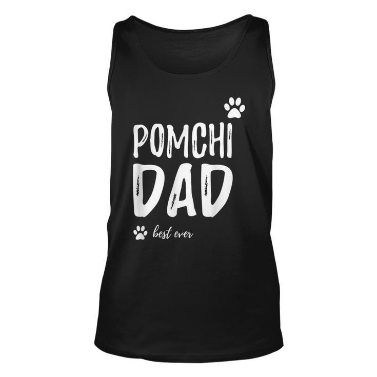 Pomchi Dog Dad Best Ever  Funny Gift Idea Gift For Mens Unisex Tank Top