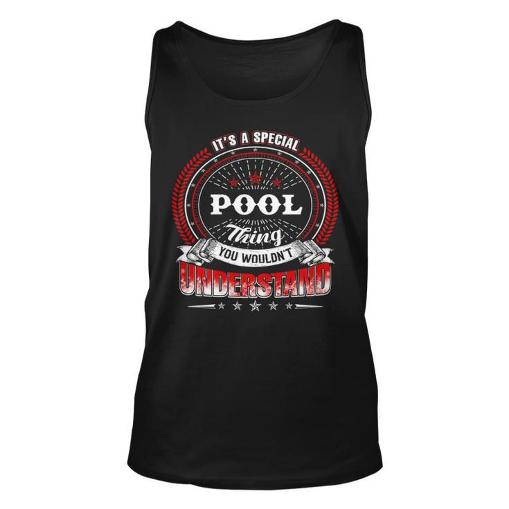 Pool  Family Crest Pool  Pool Clothing Pool T Pool T Gifts For The Pool  Unisex Tank Top