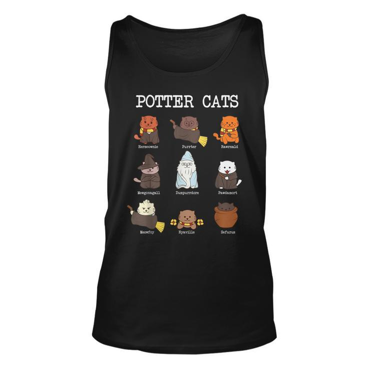 Potter Cats Funny Gifts For Cat Lovers  Unisex Tank Top