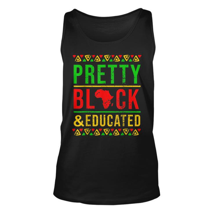 Pretty Black And Educated African Women Black History Month  V5 Unisex Tank Top