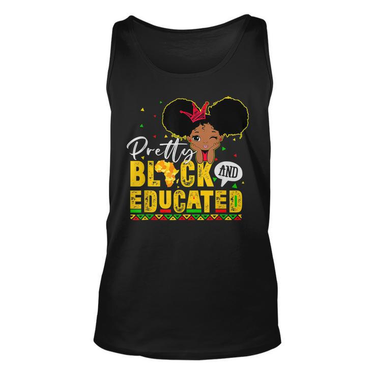 Pretty Black And Educated I Am The Strong African Queen Girl  V4 Unisex Tank Top