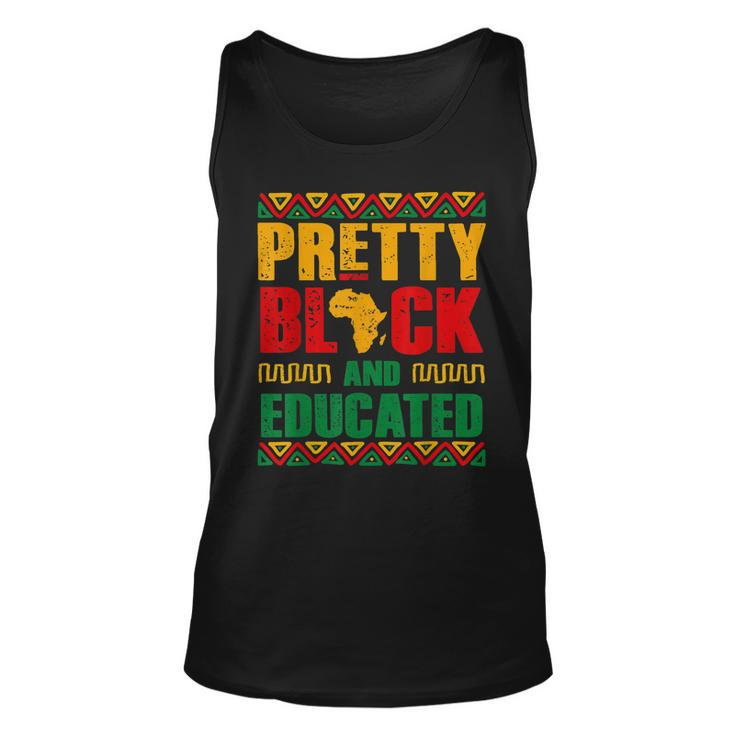 Pretty Black And Educated Women African Map Black History  Unisex Tank Top