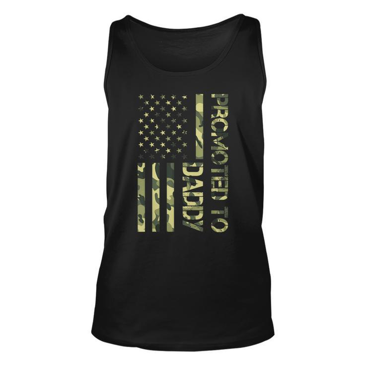Mens Promoted To Daddy American Flag Camo Tshirt Fathers Day Tee Tank Top
