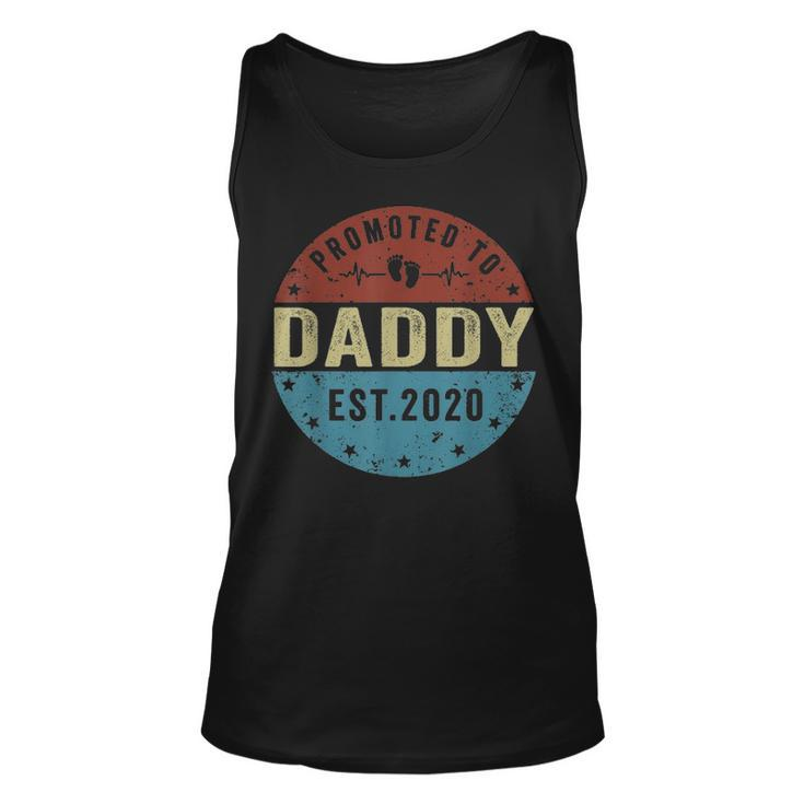 Promoted To Daddy Est 2021 Fathers Day Gifts Unisex Tank Top