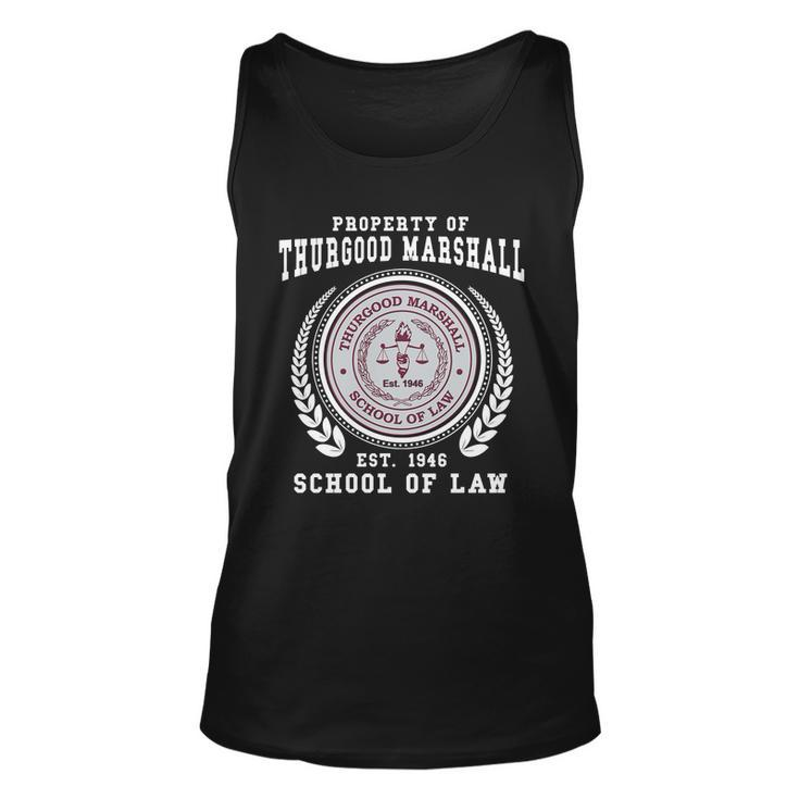Property Of Thurgood Marshall Est 1946 School Of Law Men Women Tank Top Graphic Print Unisex