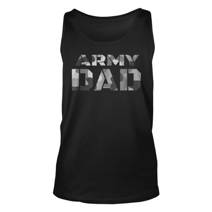 Proud Army Dad T  Military Father Camouflage  Unisex Tank Top