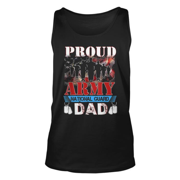 Proud Army National Guard Dad Fathers Day   Veteran Unisex Tank Top
