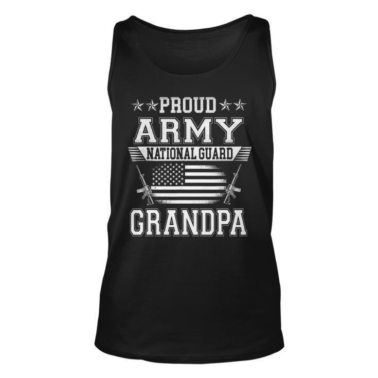 Proud Army National Guard Grandpa  US Military Gift Unisex Tank Top