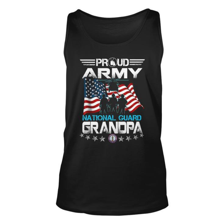 Proud Army National Guard Grandpa US Military Gift Unisex Tank Top