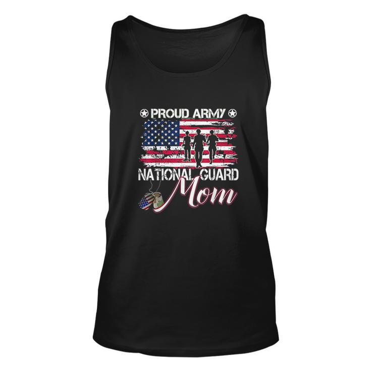 Proud Army National Guard Mom American Flag Men Women Tank Top Graphic Print Unisex