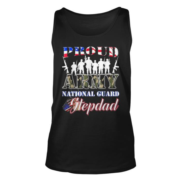 Proud Army National Guard Stepdad Us Fathers Day  Men Unisex Tank Top