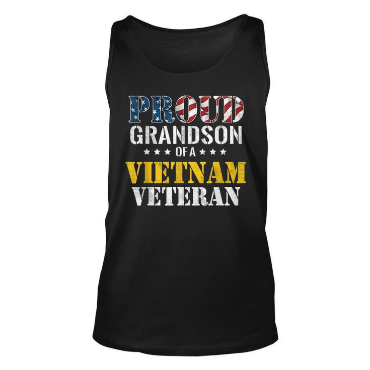 Proud Grandson Of A Vietnam Veteran  | Us Veterans Day  Unisex Tank Top