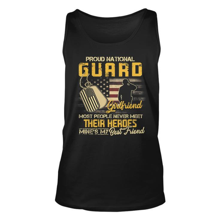 Proud National Guard Girlfriend  Military Girlfriend  Unisex Tank Top