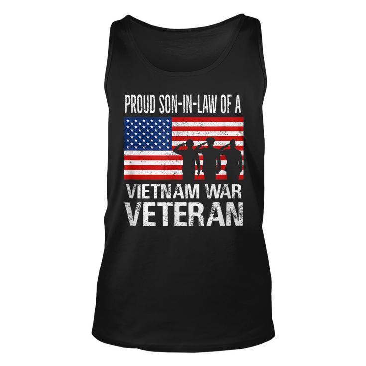Proud Son-In-Law Vietnam War Veteran Matching Father-In-Law  Unisex Tank Top