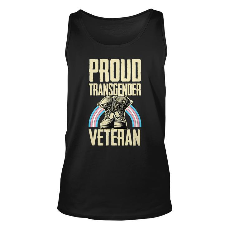Proud Transgender Veteran Pride Month Veterans Day Soldier  Unisex Tank Top