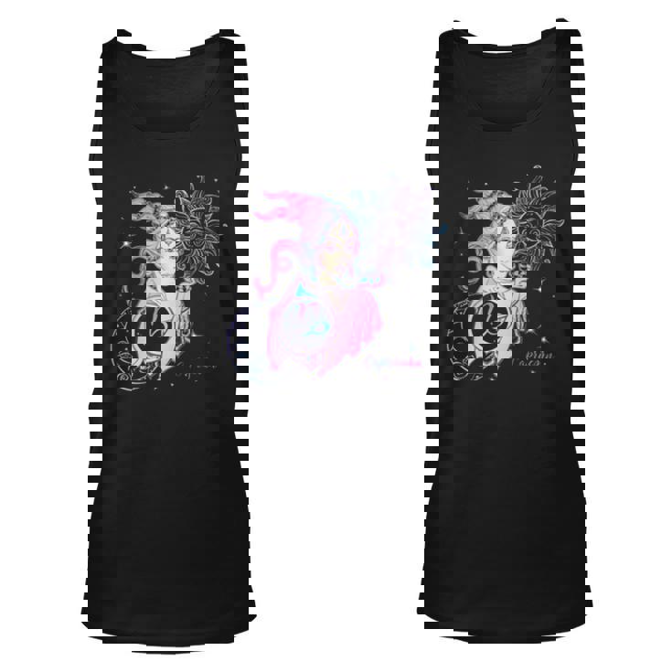 Purple Art Capricorn Horoscope Zodiac Sign Unisex Tank Top