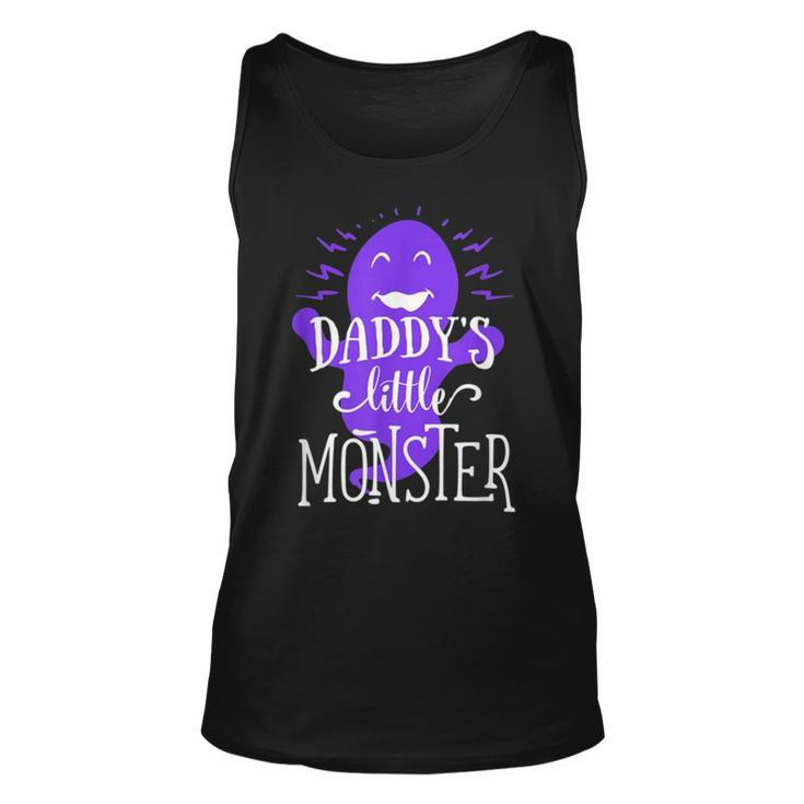 Purple Little Monster Halloween Single Dad Unisex Tank Top
