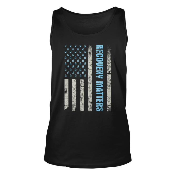 Recovery Matters - Sobriety Anniversary Sober Aa Na  Unisex Tank Top