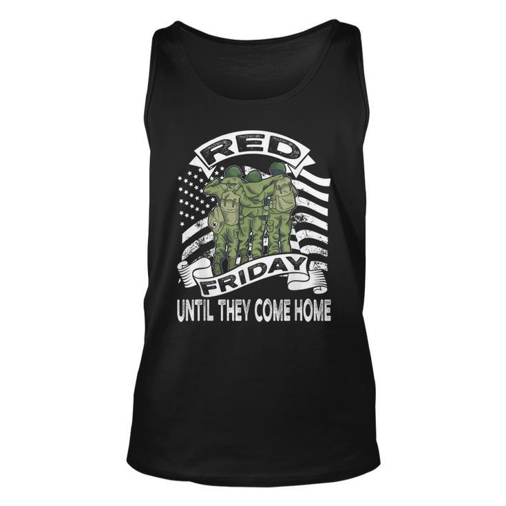 Red Friday American Flag Until They Come Home  Unisex Tank Top