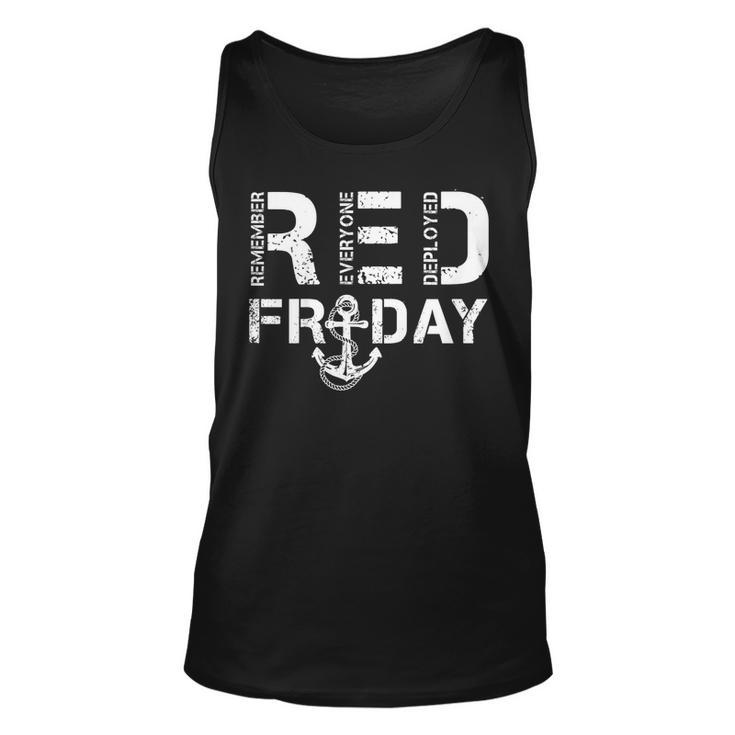 Red Friday Military Shirts Support Navy Soldiers T-Shirt  Unisex Tank Top