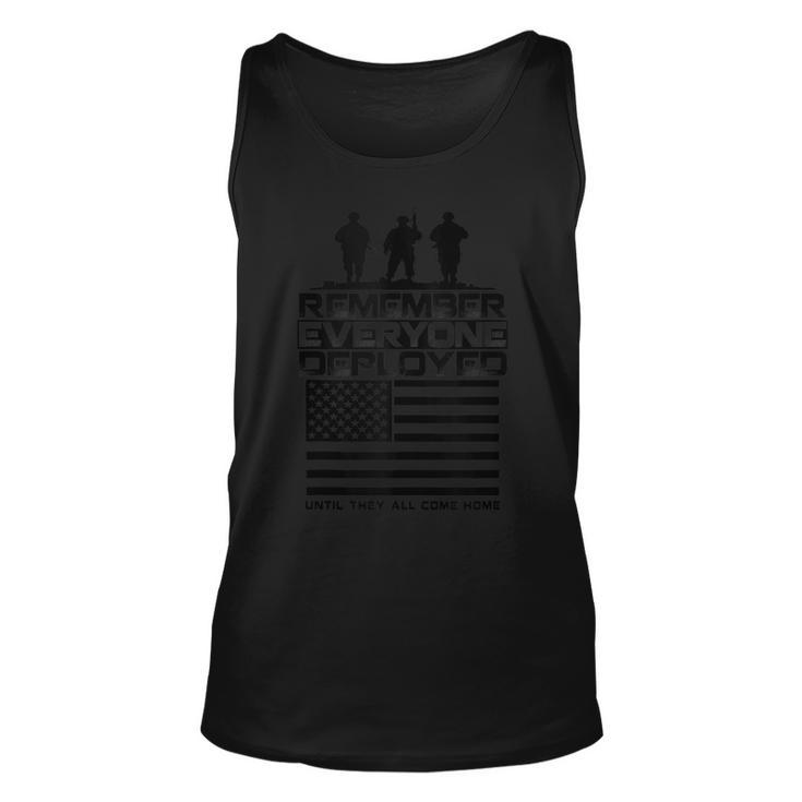 RED Remember Everyone Deployed - Red Friday Military  Unisex Tank Top