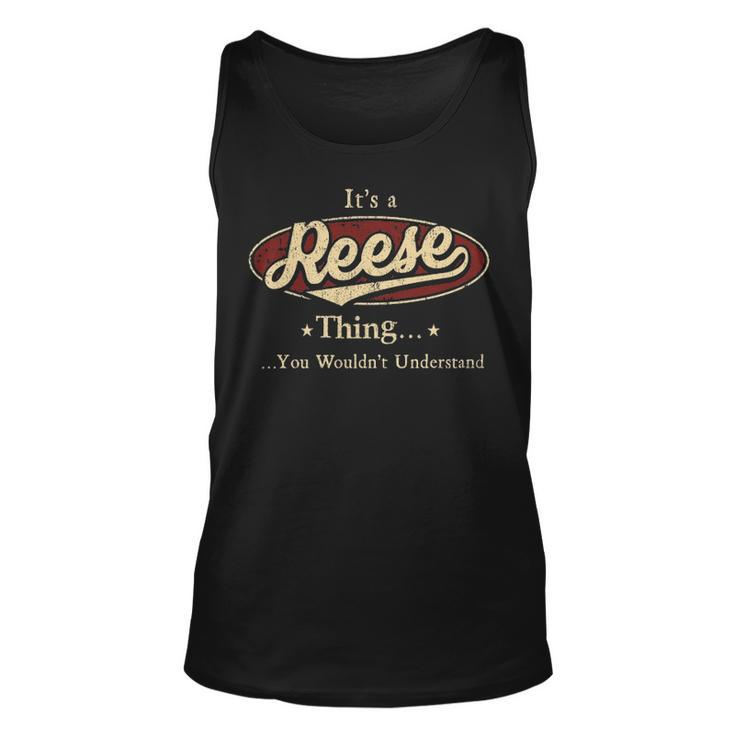Reese Personalized Name Gifts Name Print S With Name Reese Unisex Tank Top