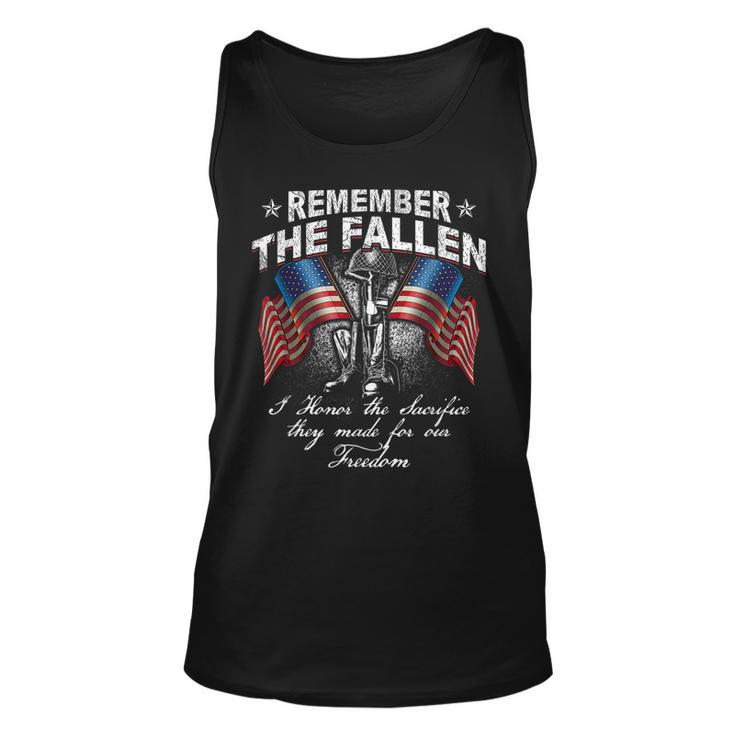 Remember The Fallen Memorial Day Veteran Gift Shirt Unisex Tank Top