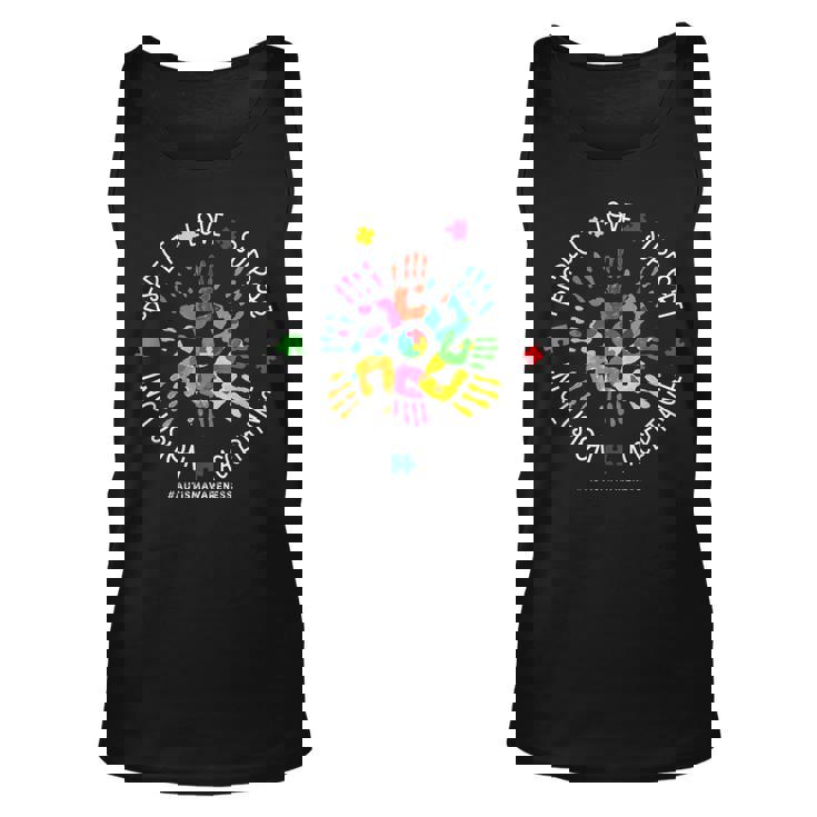 Respect Love Support Autism Awareness Support Autism  Unisex Tank Top