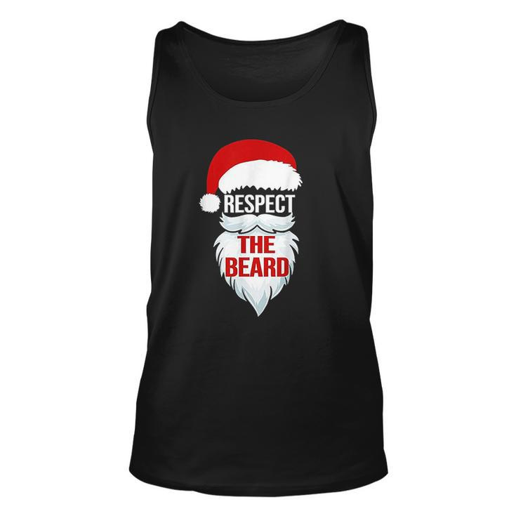 Respect The Beard Santa Claus Christmas Xmas Gifts Men Dad Men Women Tank Top Graphic Print Unisex