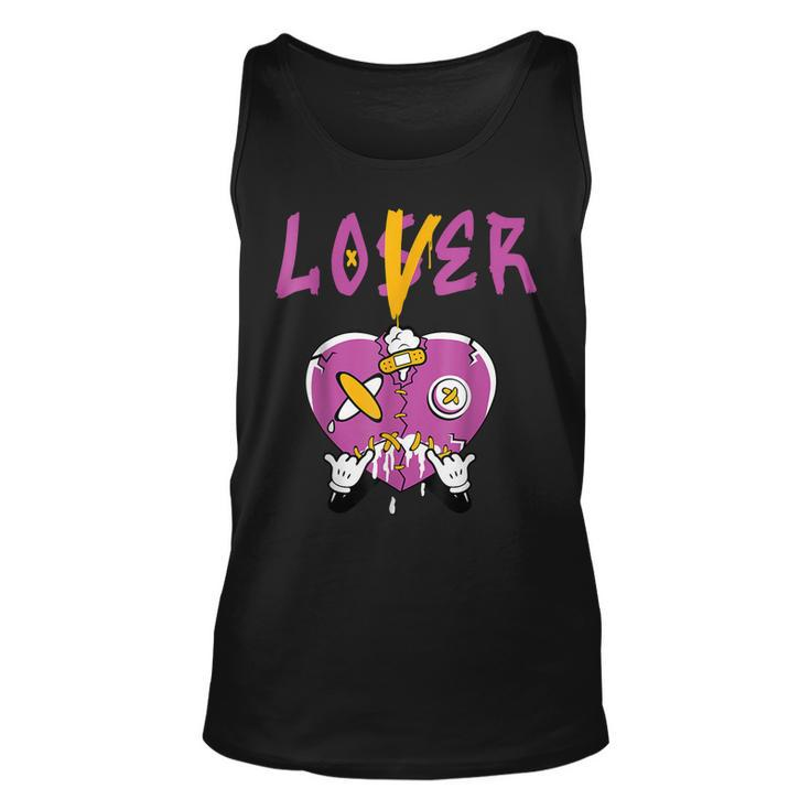Retro 1 Brotherhood Loser Lover Heart Dripping Shoes  Unisex Tank Top