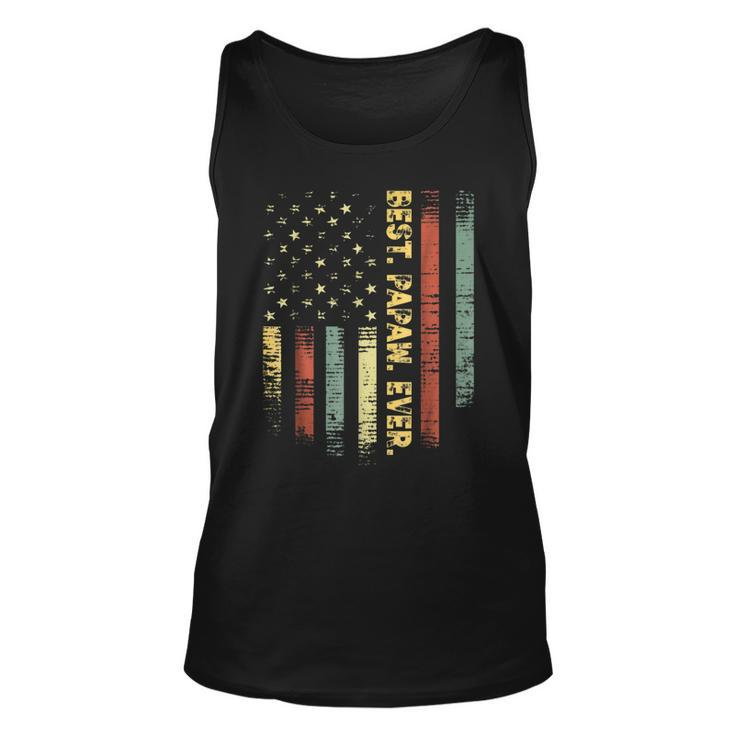 Retro Best Papaw Ever Vintage American Flag T For Dad Tank Top
