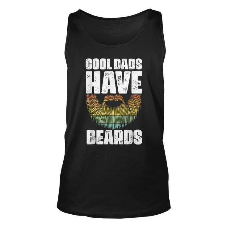 Retro Cool Dads Have Beards Vintage Fathers Day Best Dad  Unisex Tank Top