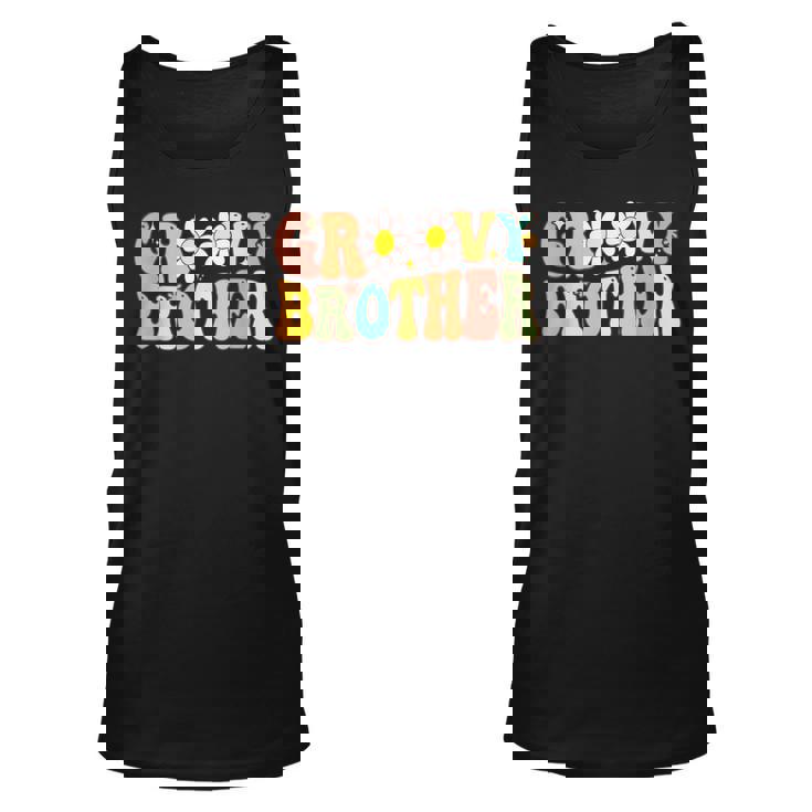 Retro Groovy Brother Matching Birthday Groovy Brother Tank Top
