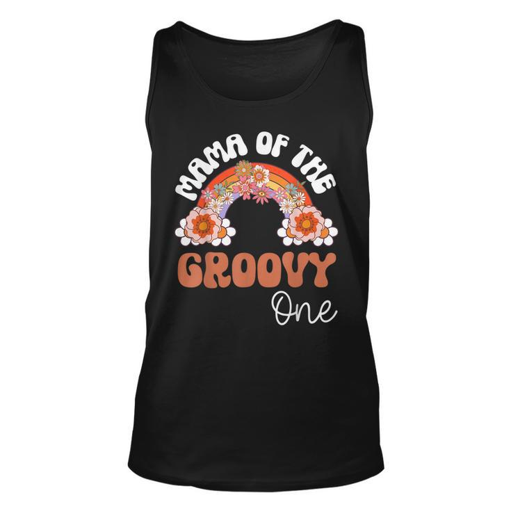 Retro Mama Of Groovy One Matching 1St Birthday Party Tank Top