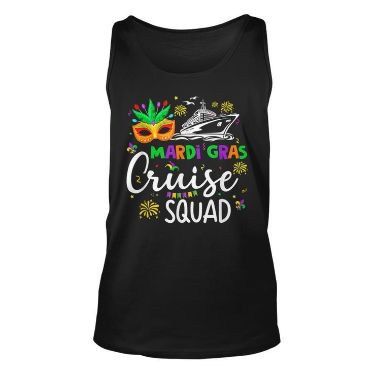 Retro Mardi Gras Cruise Squad 2023 Matching Family Unisex Tank Top