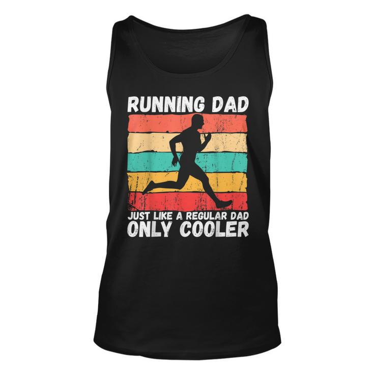 Retro Running Dad Funny Runner Marathon Athlete Humor Outfit  Unisex Tank Top