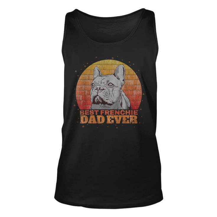 Retro Vintage Best Frenchie Dad Ever French Bulldog Dog Tank Top