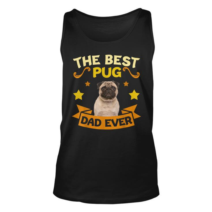 Retro Vintage Best Pug Dad Ever Fathers Day Tank Top