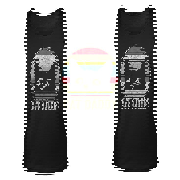 Cat Daddy Af Vintage Graphic Funny Fathers Day Cat Dad V2 Unisex