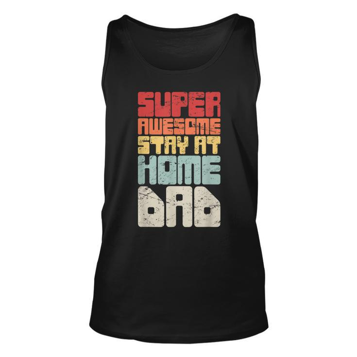Retro Vintage Funny Husband  Stay At Home Dad  Unisex Tank Top