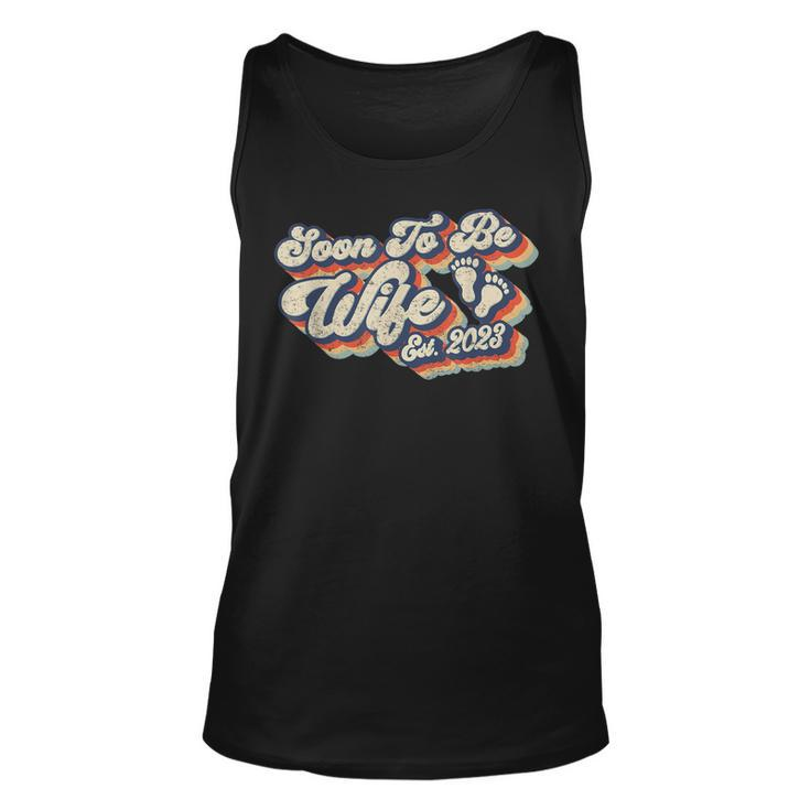Retro Vintage Soon To Be Wife 2023 Soon To Be Wife  Unisex Tank Top